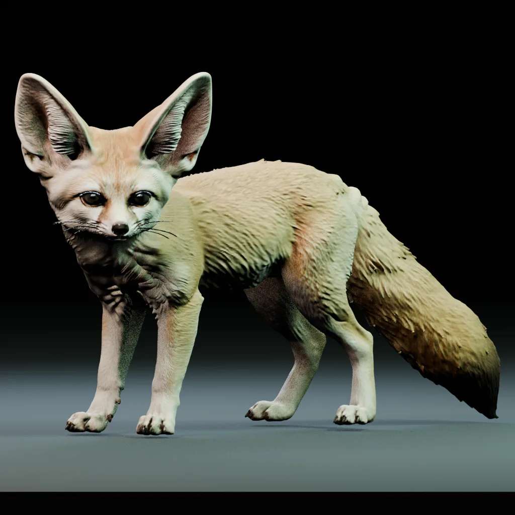 Fennec Fox 3D model by Mr. Goblin
